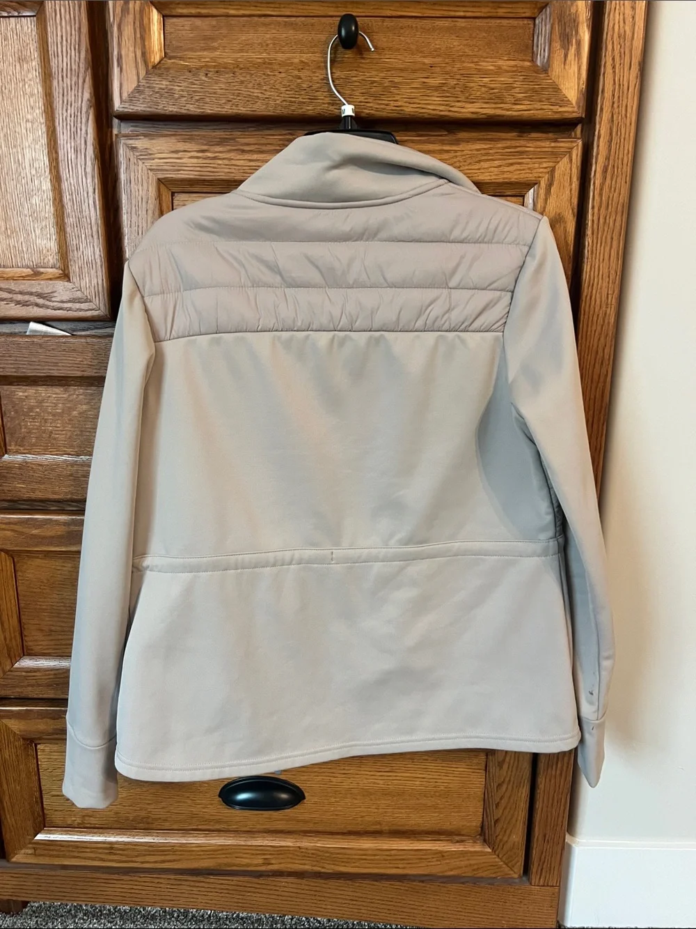 Light beige Quilted Hybrid Jacket - Women